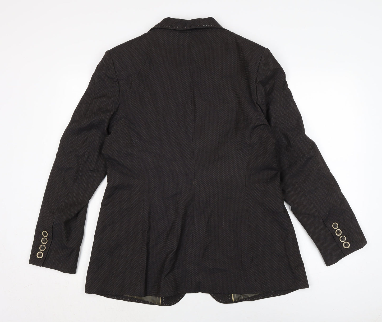 NEXT Womens Brown Jacket Size 16 Button