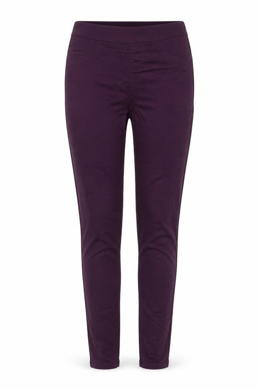 Marks & Spencer Womens Purple Cotton Blend Jegging Jeans Size 8 L29 in Regular