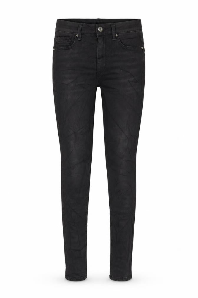 Marks & Spencer Womens Grey Cotton Blend Skinny Jeans Size 8 L30 in Regular Zip