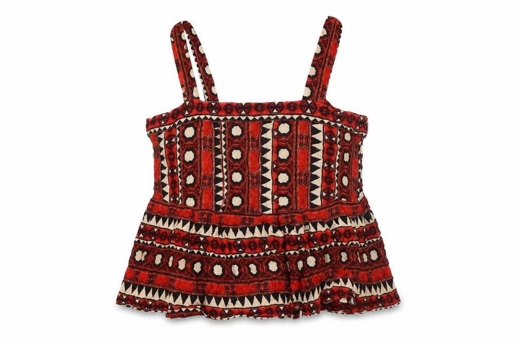 H&M Womens Multicoloured Viscose Camisole Button-Up Size 14 Square Neck - Peplum