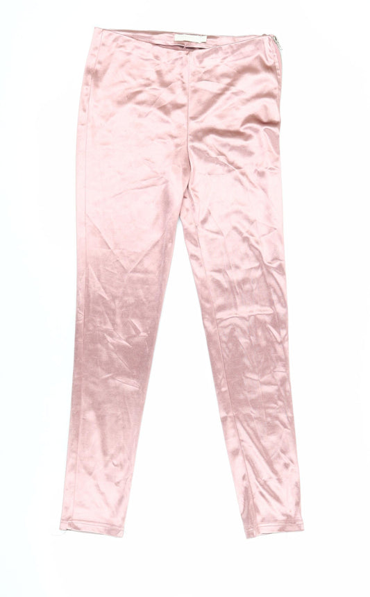 Vera & Lucy Womens Pink Polyester Capri Leggings Size M L29 in