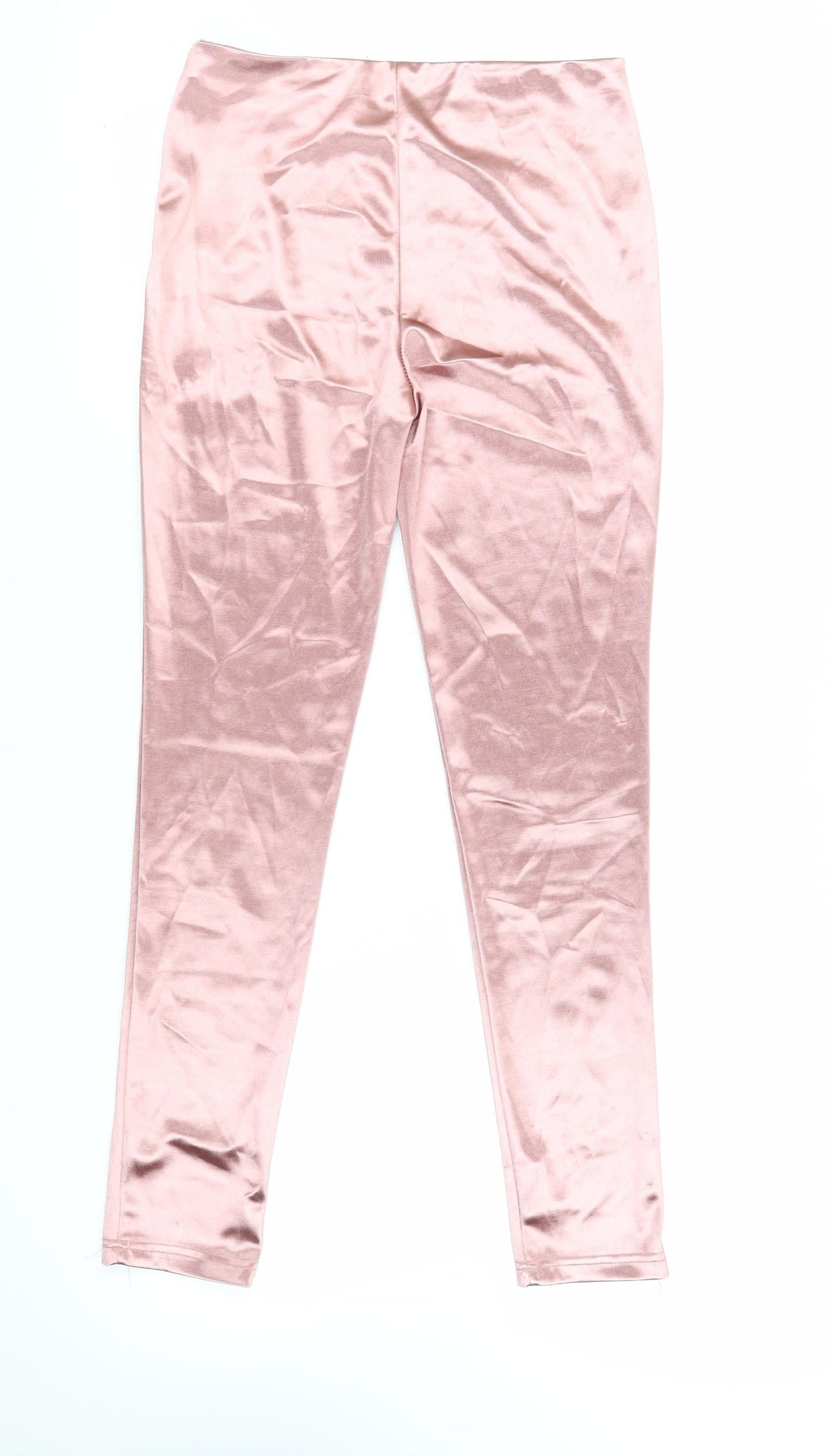 Vera & Lucy Womens Pink Polyester Capri Leggings Size M L29 in