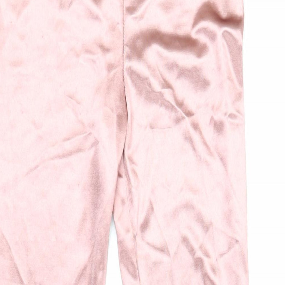 Vera & Lucy Womens Pink Polyester Capri Leggings Size M L29 in