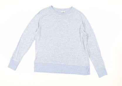 Next Womens Blue Crew Neck Viscose Pullover Jumper Size 16