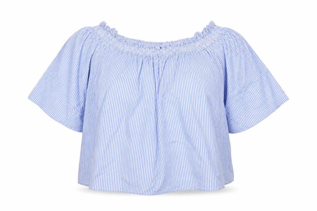 Marks & Spencer Womens Multicoloured Striped Viscose Tunic Blouse Size 20 Boat Neck