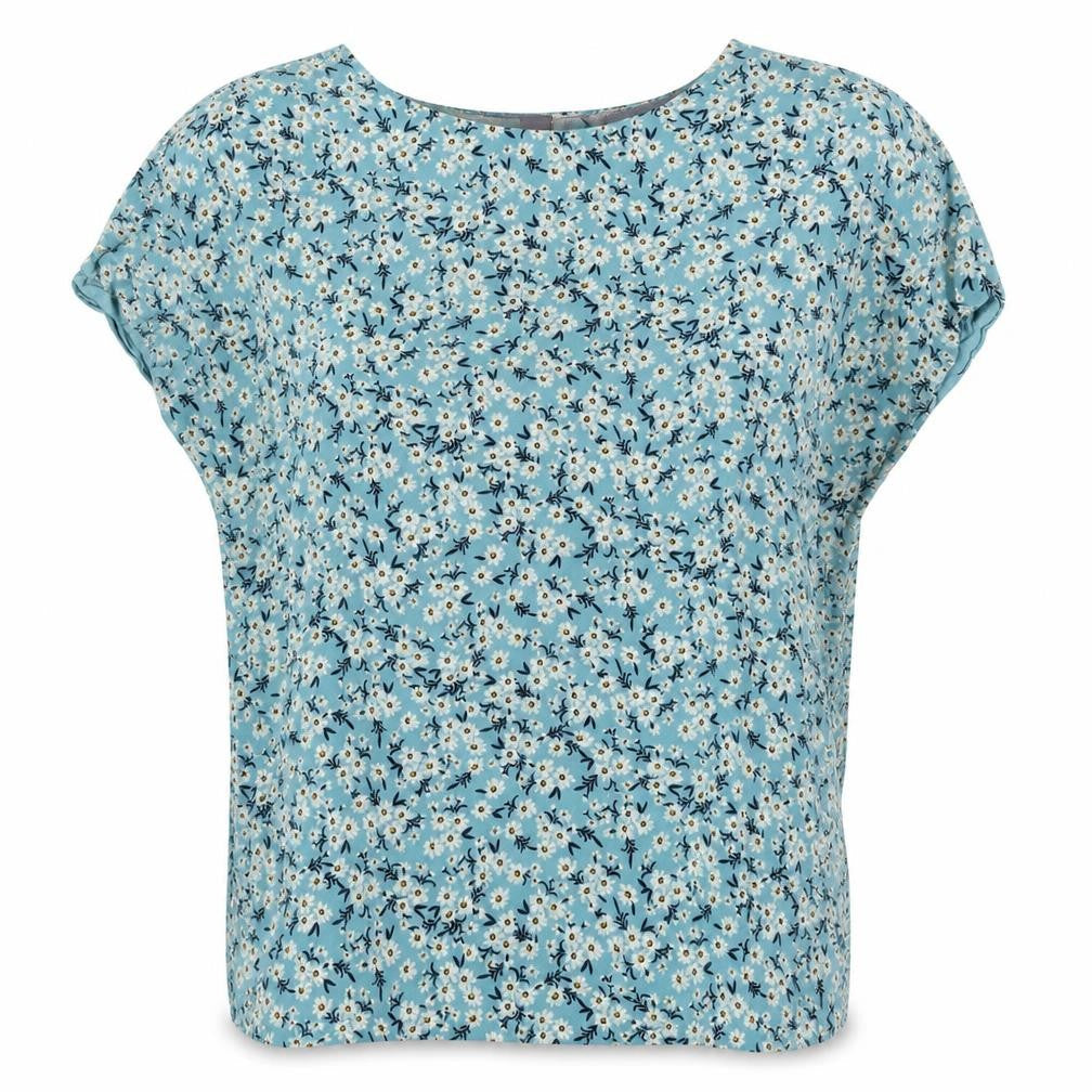 Studio Womens Multicoloured Floral Polyester Tunic Blouse Size 16 Round Neck