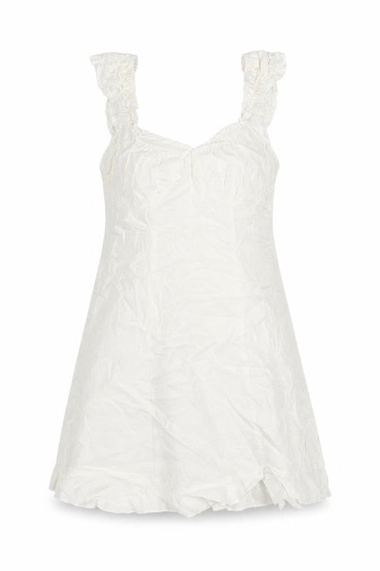 Zaful Womens Ivory Polyester Tunic Blouse Size 8 Scoop Neck