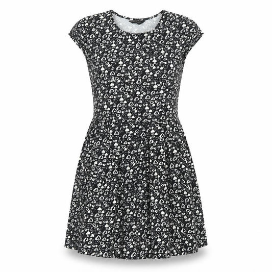 Dorothy Perkins Womens Multicoloured Geometric Cotton A-Line Size 8 Round Neck