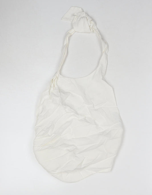 Zara Womens White Cotton Basic Tank Size S Halter