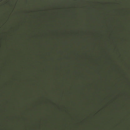 Select Womens Green Polyester Basic Blouse Size 18 Round Neck