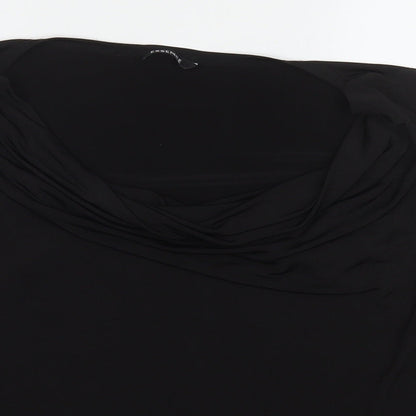 Essence Womens Black Polyester Basic Tank Size 24 Round Neck