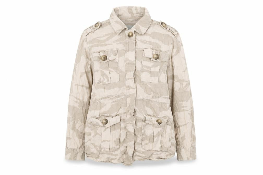 River Island Womens Pink Geometric Jacket Size L Button
