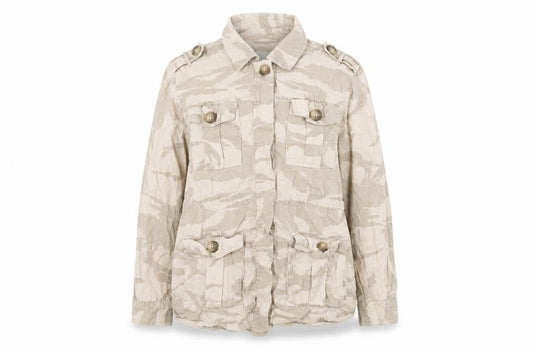 River Island Womens Pink Geometric Jacket Size L Button