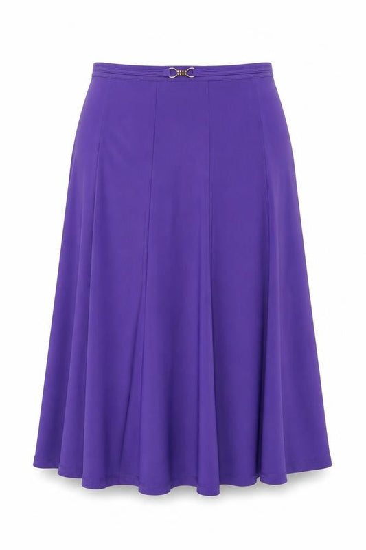 Bonmarché Womens Purple Polyester Swing Skirt Size 12