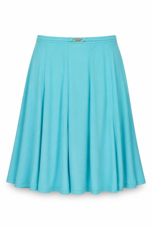 Bonmarché Womens Blue Polyester Swing Skirt Size 14