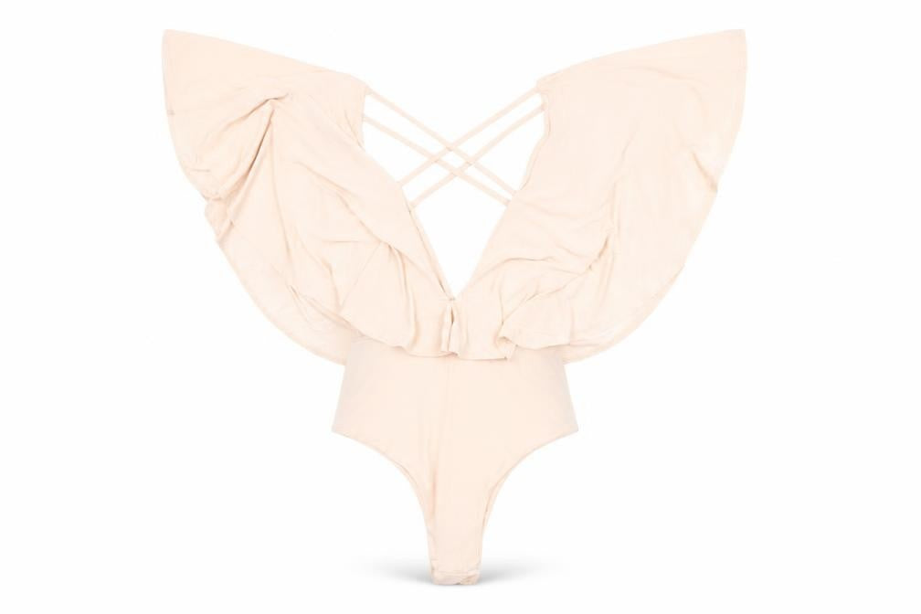 PRETTYLITTLETHING Womens Pink Polyester Bodysuit One-Piece Size 10 Snap