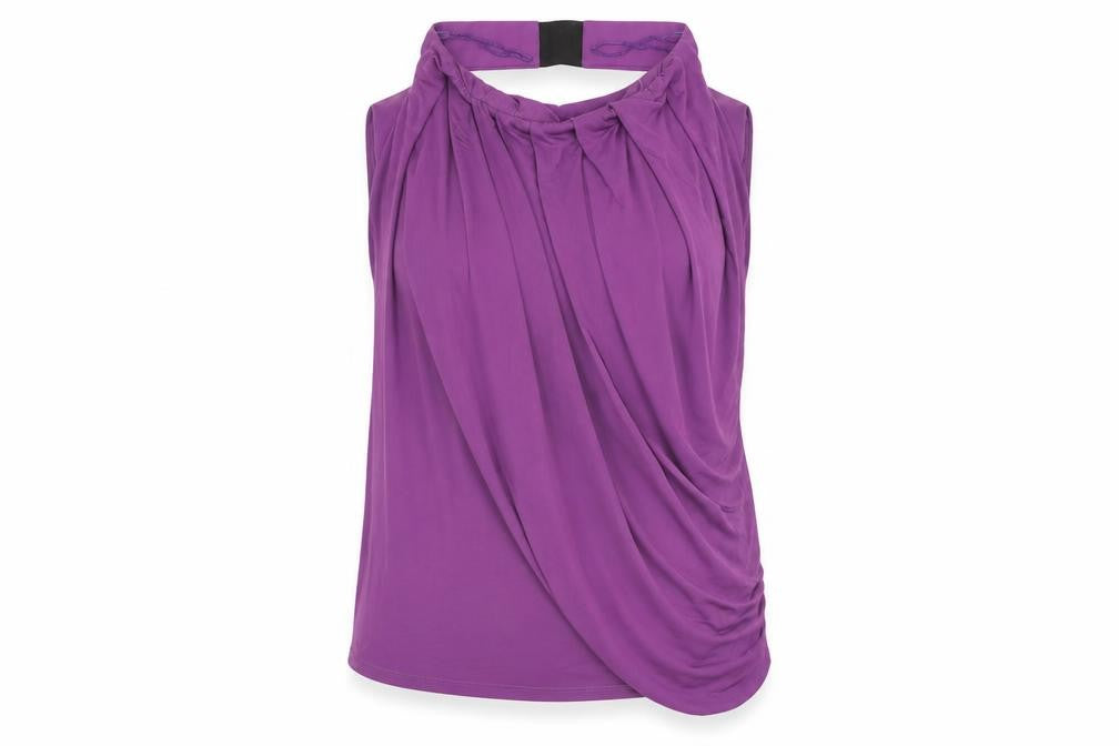 ASOS Womens Purple Polyester Basic T-Shirt Size 10 Halter