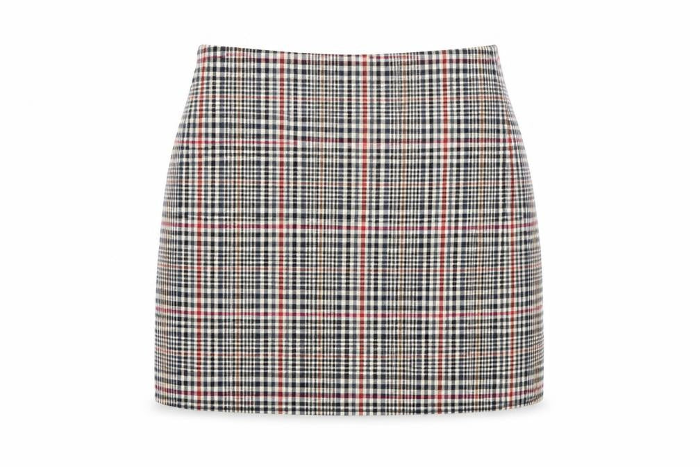 New Look Womens Multicoloured Geometric Polyester Mini Skirt Size 10 Zip