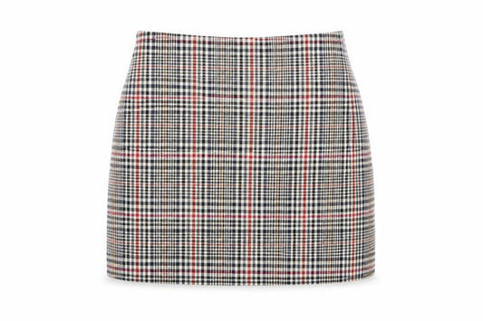 New Look Womens Multicoloured Geometric Polyester Mini Skirt Size 10 Zip
