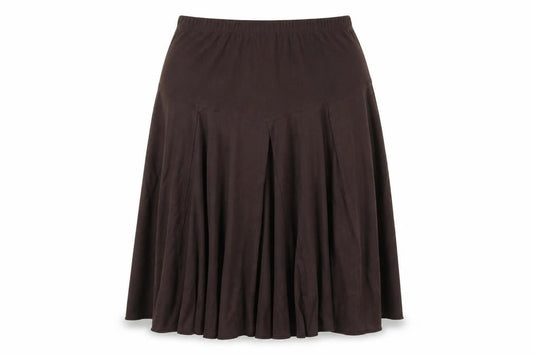 Damart Womens Brown Polyester A-Line Skirt Size 12