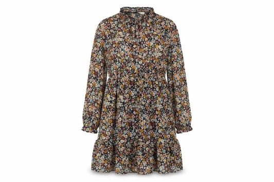 Zara Womens Multicoloured Floral Polyester A-Line Size M V-Neck Pullover