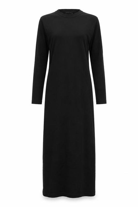 ASOS Womens Black Cotton Maxi Size 8 Round Neck Pullover