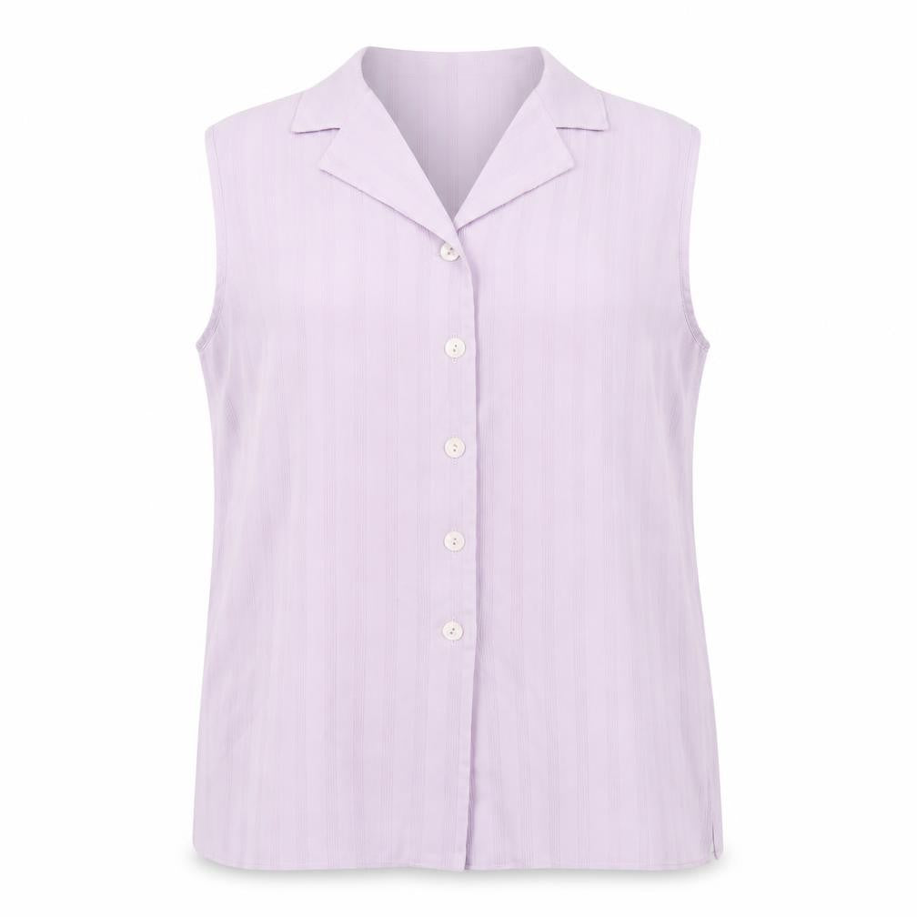Bonmarché Womens Purple Polyester Basic Button-Up Size 14 Collared