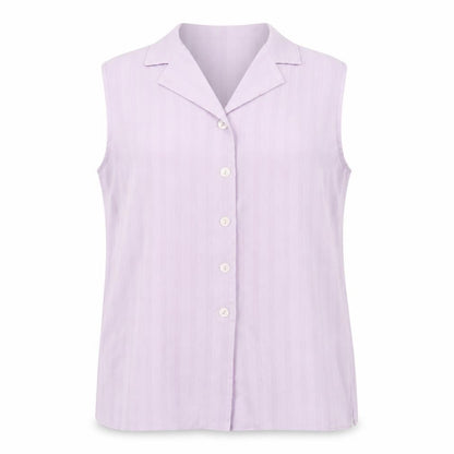 Bonmarché Womens Purple Polyester Basic Button-Up Size 14 Collared