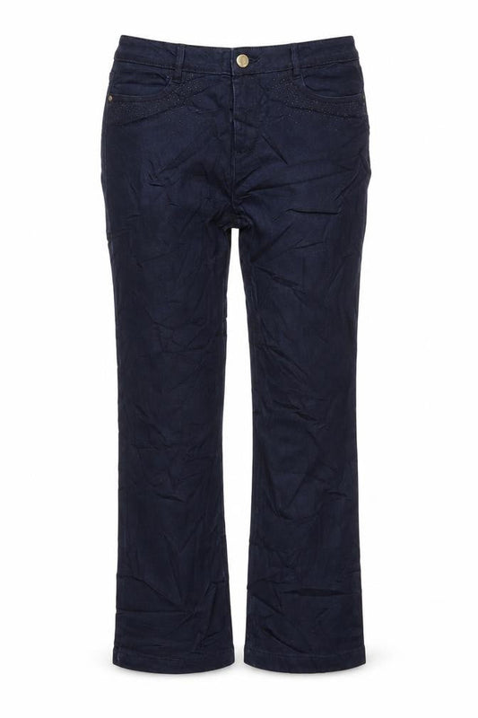 Marks & Spencer Womens Blue Cotton Skinny Jeans Size 12 L32 in Regular Zip