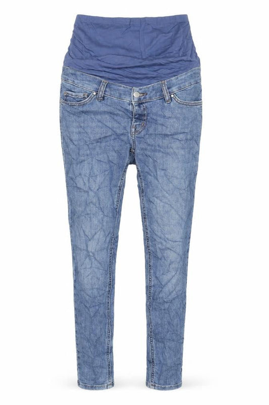 Marks & Spencer Womens Blue Cotton Skinny Jeans Size 8 L29 in Regular