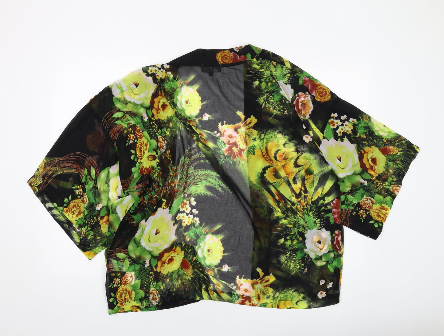 Apricot Womens Multicoloured Floral Polyester Cover Up Size M