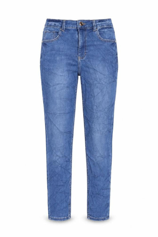 Marks & Spencer Womens Blue Cotton Skinny Jeans Size 12 L26 in Regular Button
