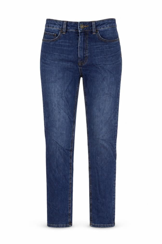 Marks & Spencer Womens Blue Cotton Skinny Jeans Size 6 L28 in Regular Button