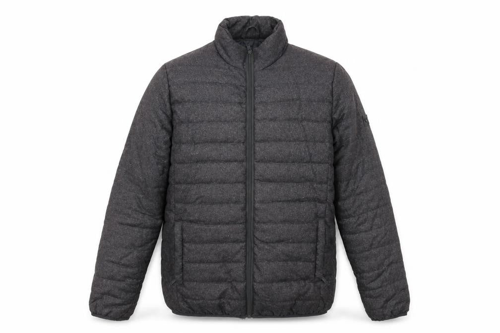 Brave Soul Mens Grey Puffer Jacket Jacket Size M Zip