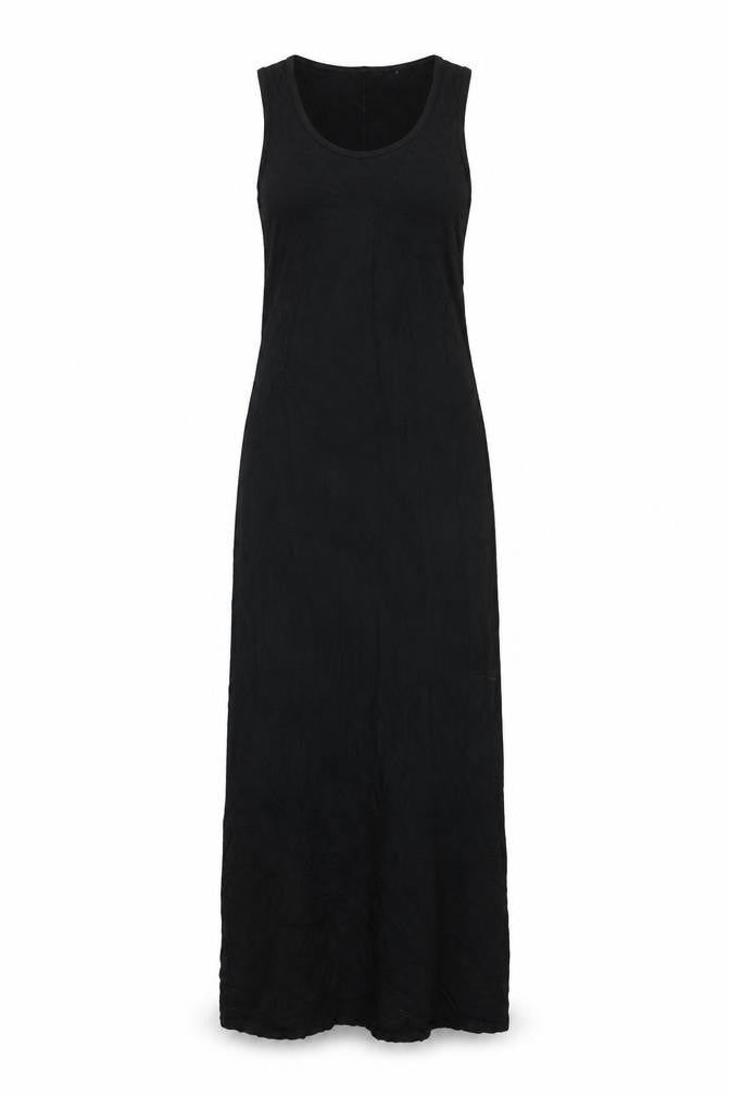 PRETTYLITTLETHING Womens Black Viscose Maxi Size 10 Round Neck Pullover - Back Slit
