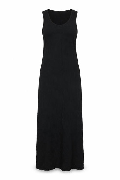 PRETTYLITTLETHING Womens Black Viscose Maxi Size 10 Round Neck Pullover - Back Slit