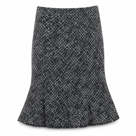 Country Casuals Womens Grey Polyester Trumpet Skirt Size 14 Zip