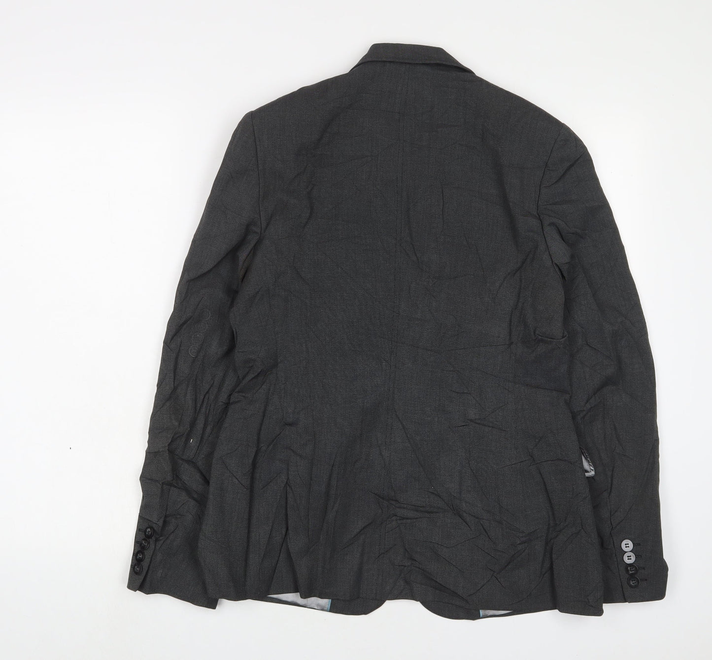NEXT Womens Grey Jacket Blazer Size 12 Button