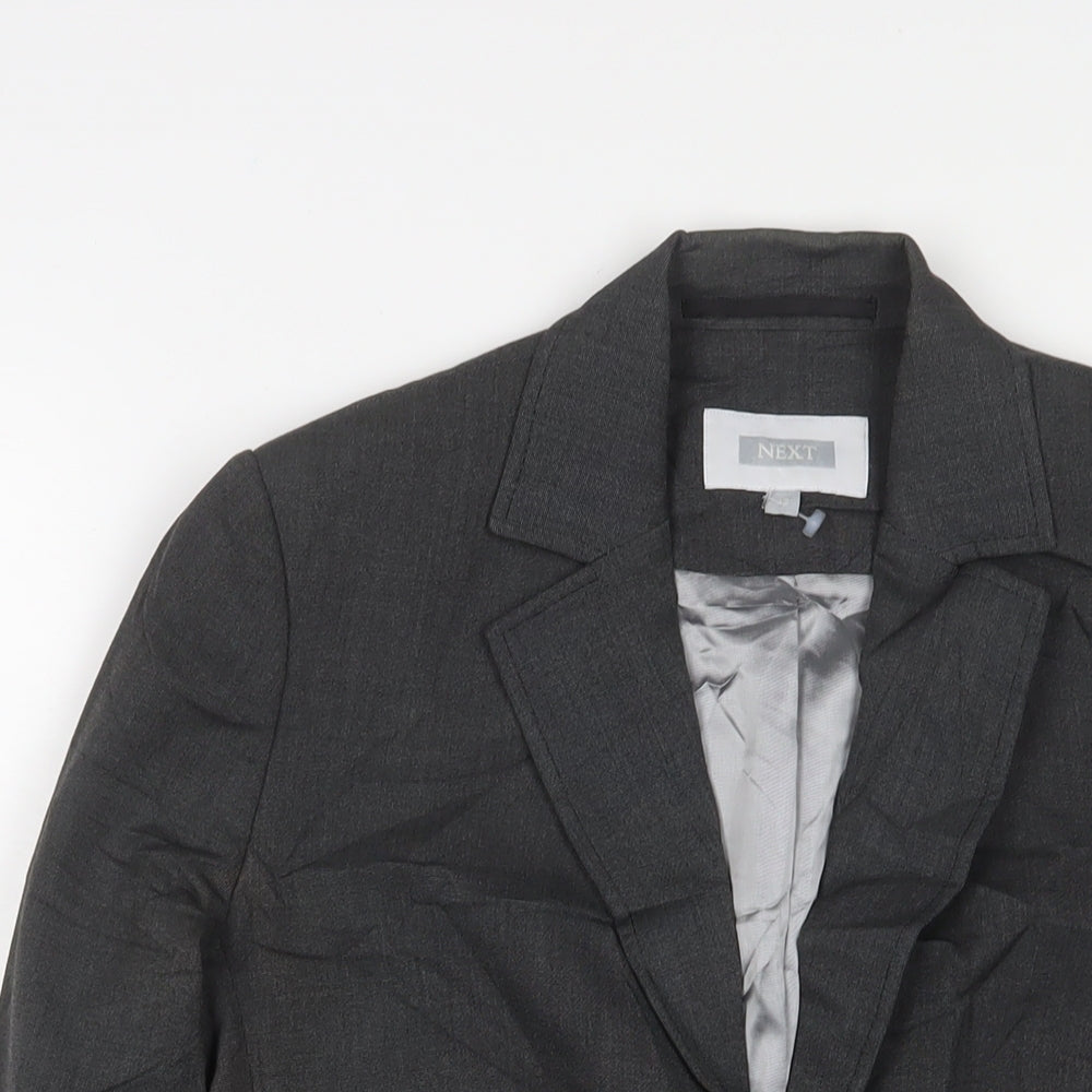 NEXT Womens Grey Jacket Blazer Size 12 Button