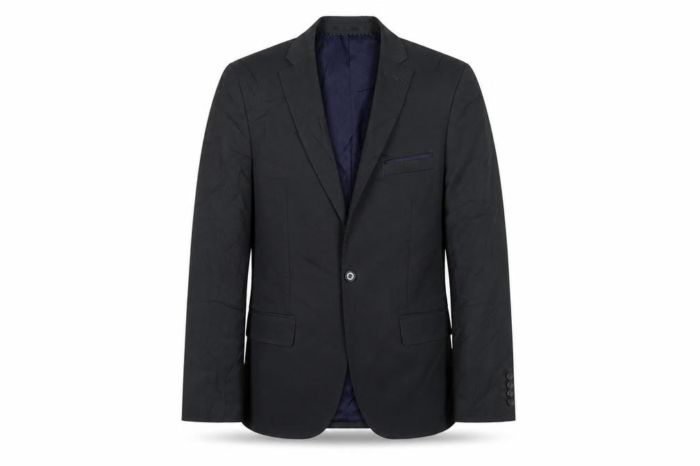 Topman Mens Grey Polyester Jacket Suit Jacket Size 38 Regular