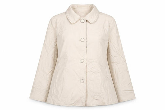 Per Una Womens Beige Jacket Size 16 Button