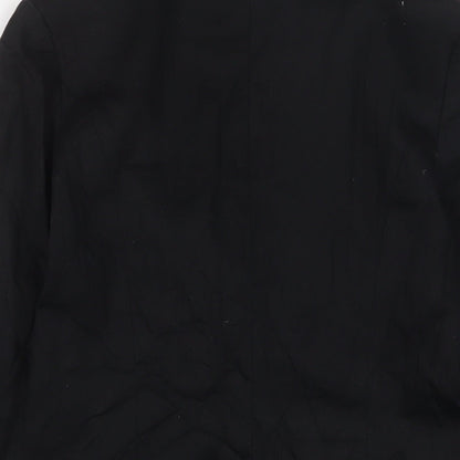 Therapy Womens Black Jacket Blazer Size 12 Button - Embroidered, Sequins