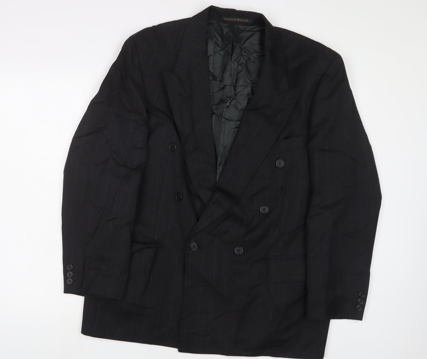 Marks and Spencer Mens Grey Polyester Jacket Suit Jacket Size 42 Regular