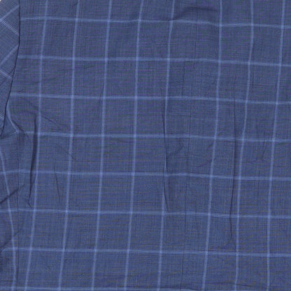 jimmy bee Mens Blue Plaid Wool Jacket Suit Jacket Size 40 Regular