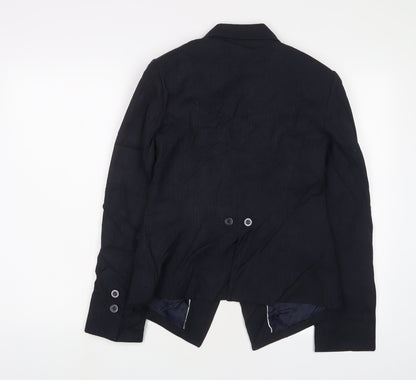 Next Womens Blue Jacket Blazer Size 10 Button