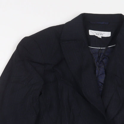 Next Womens Blue Jacket Blazer Size 10 Button