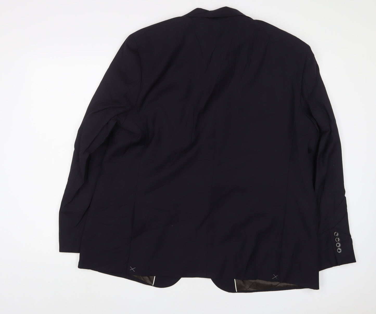 NEXT Mens Blue Wool Jacket Suit Jacket Size 48 Regular