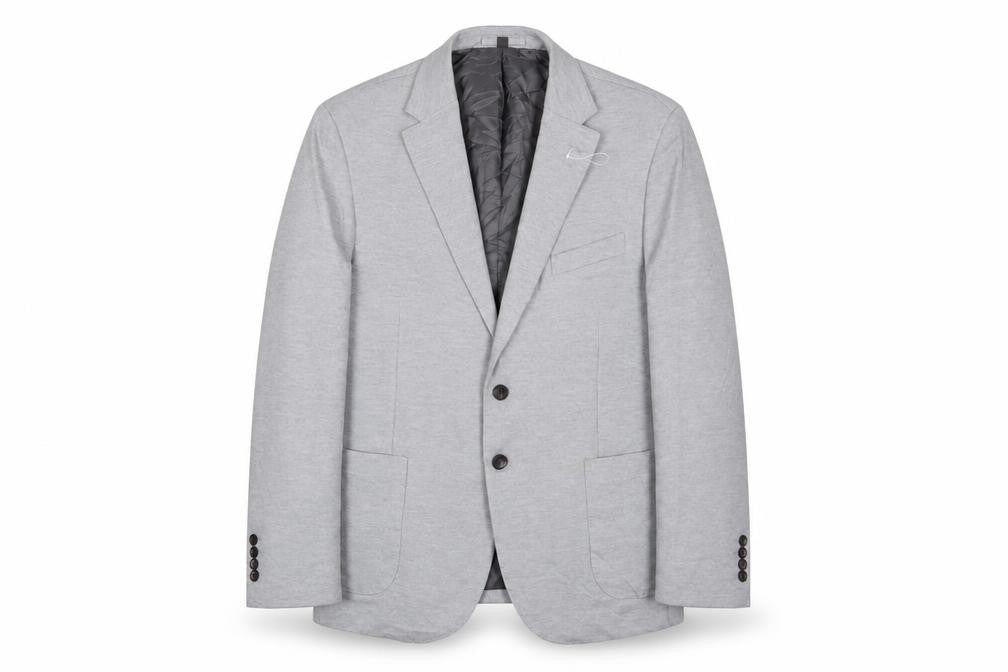 Marks & Spencer Mens Grey Polyamide Jacket Suit Jacket Size 44 Regular