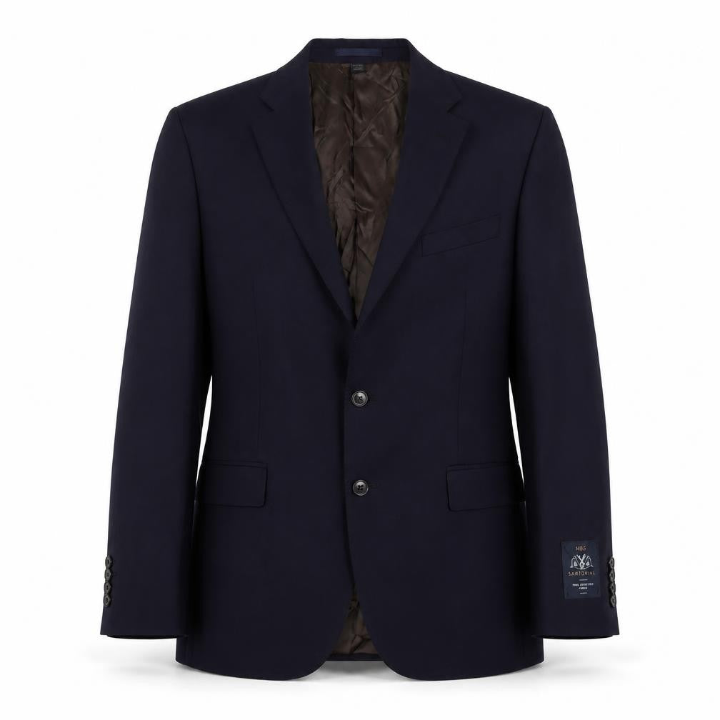 Marks & Spencer Mens Blue Wool Jacket Suit Jacket Size 42 Regular