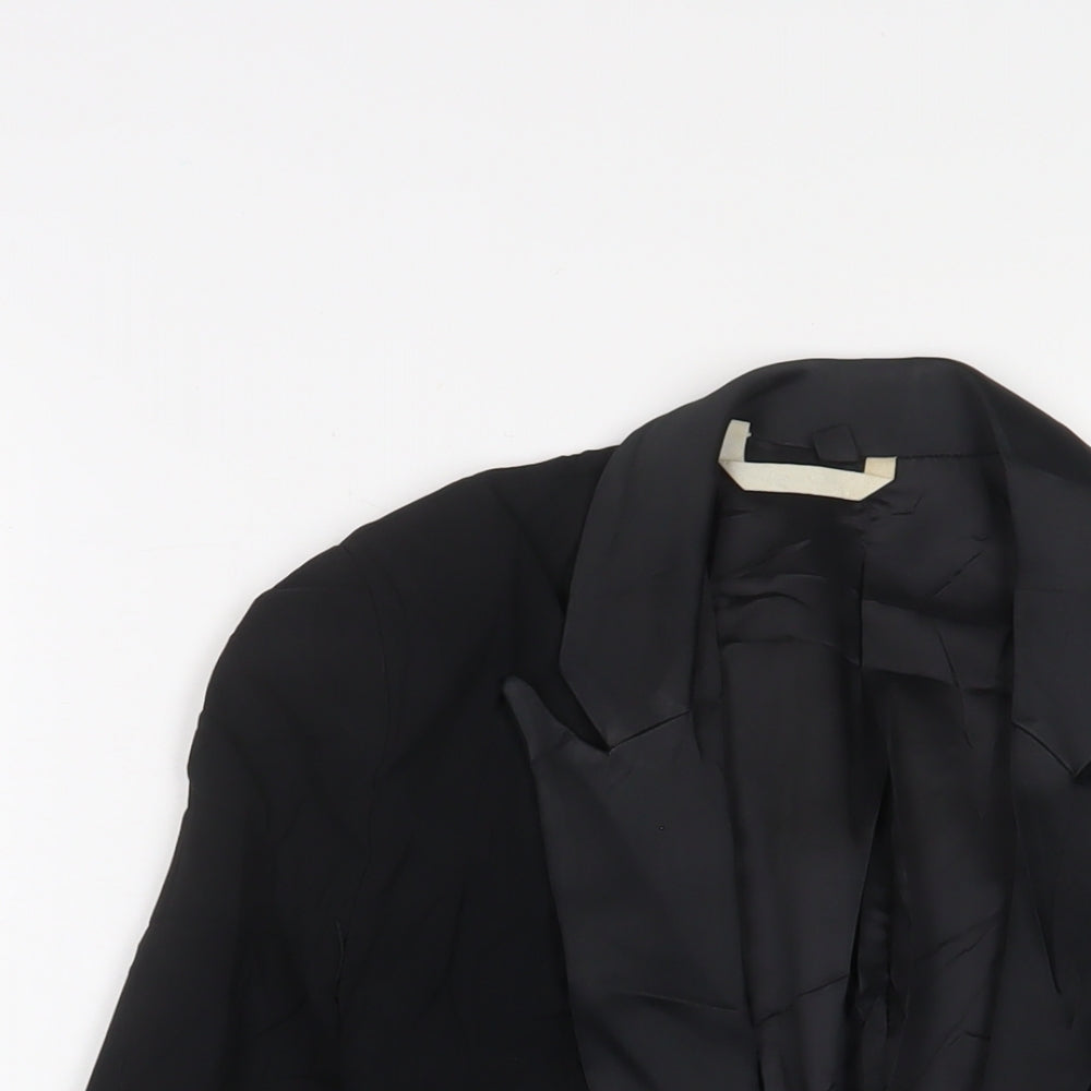 Topshop Womens Black Jacket Blazer Size 8 - Open